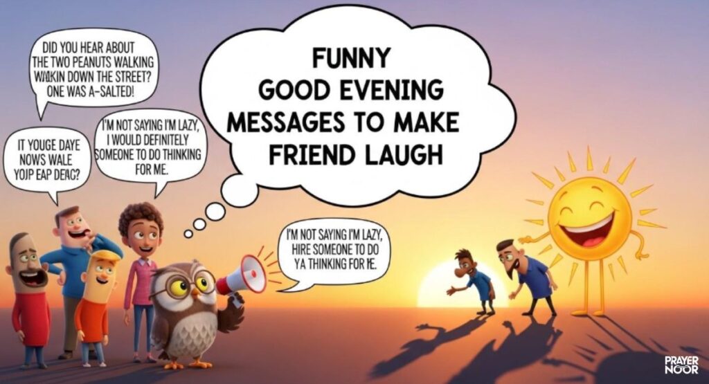 Funny Good Evening Messages to Make Your Friend Laug