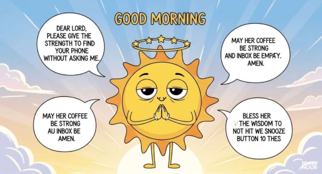 Funny Good Morning Prayer Messages for Her to Smile
