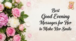 good evening message for her