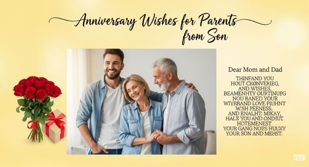 Anniversary Wishes for Parents from Son
