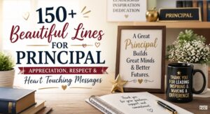 beautiful lines for principal