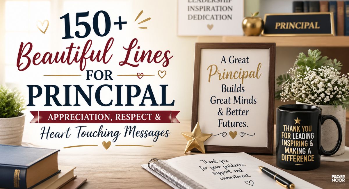 beautiful lines for principal