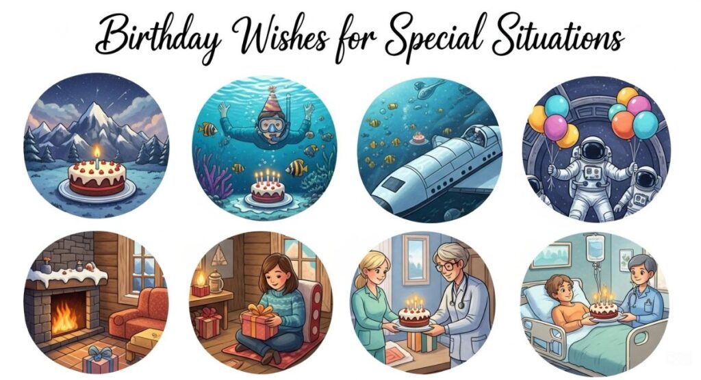 Birthday Wishes for Special Situations 
