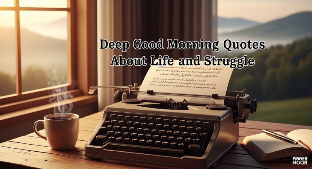 Deep Good Morning Quotes About Life and Struggle