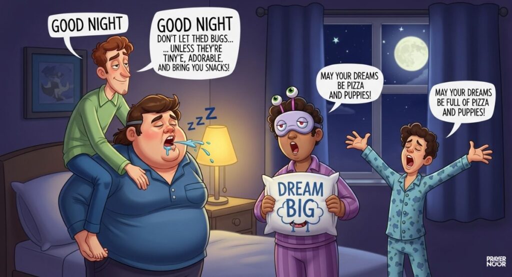 Funny Good Night Messages for Friends 