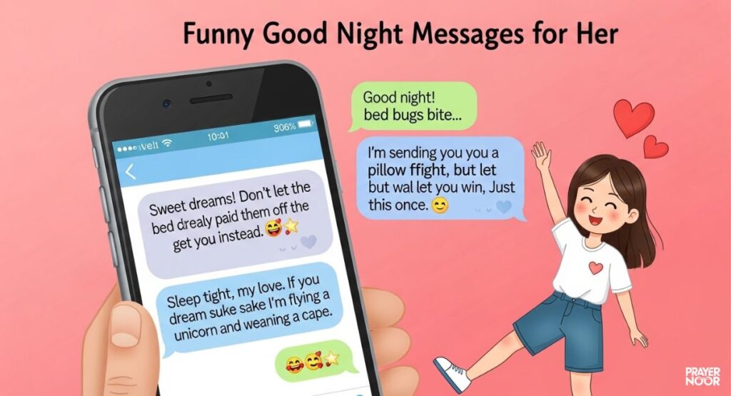 Funny Good Night Messages for Her 