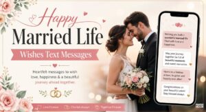 happy married life wishes text messages