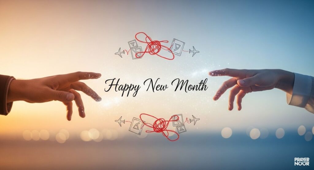 Happy New Month Wishes for Long-Distance Love