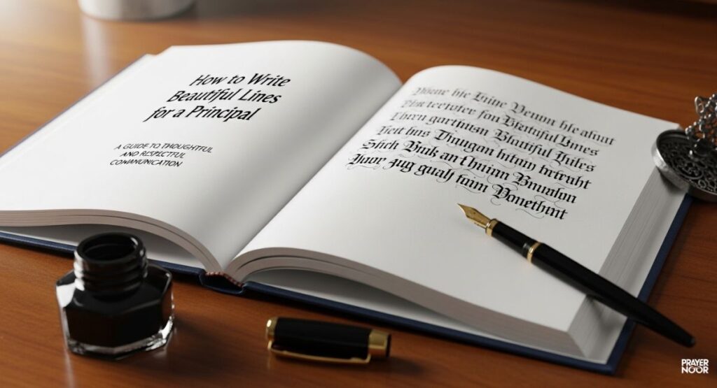 How to Write Beautiful Lines for a Principal