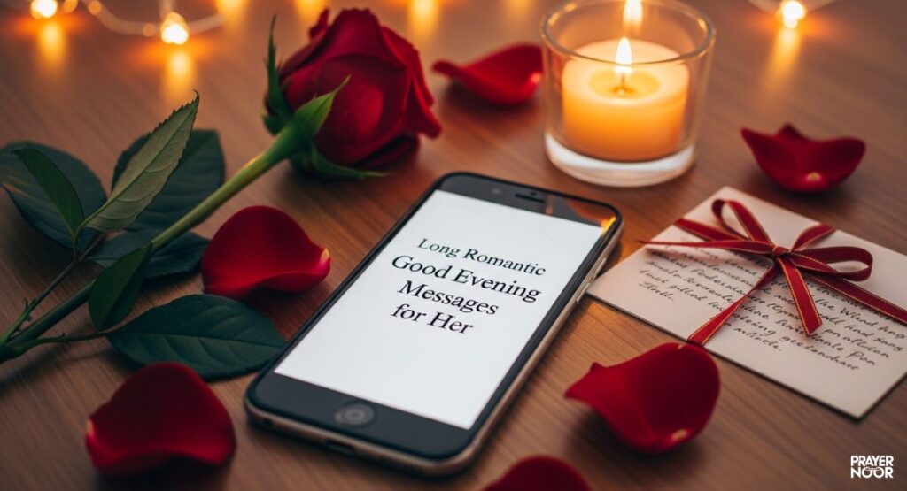 Long Romantic Good Evening Messages for Her 