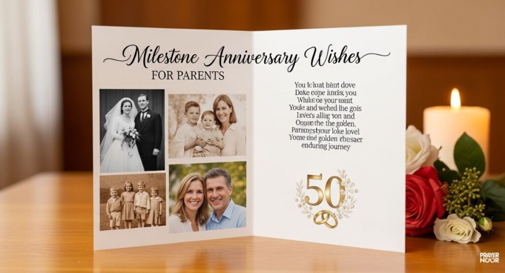 Milestone Anniversary Wishes for Parents