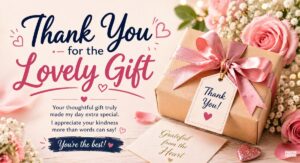 thank you for the lovely gift