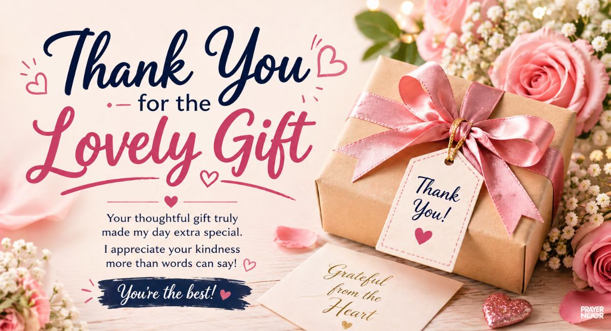 thank you for the lovely gift