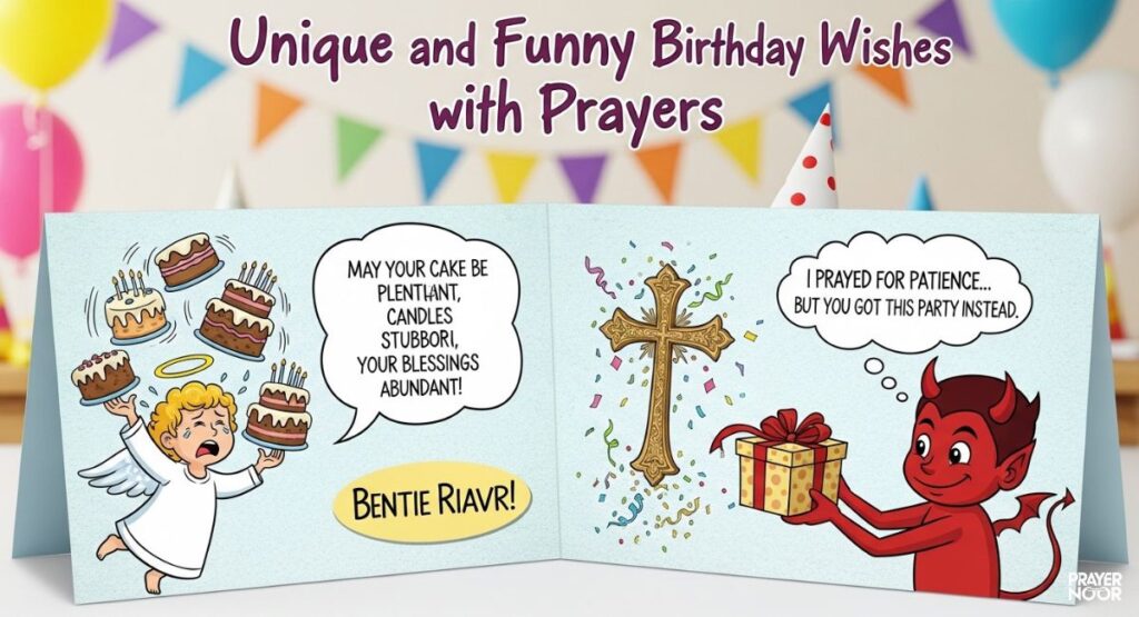 Unique and Funny Birthday Wishes with Prayers 