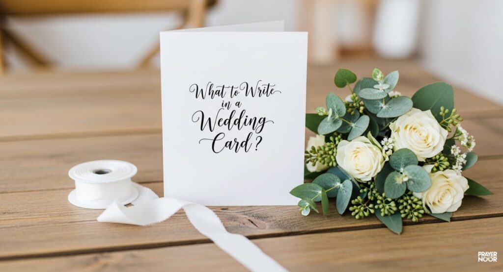 What to Write in a Wedding Card?