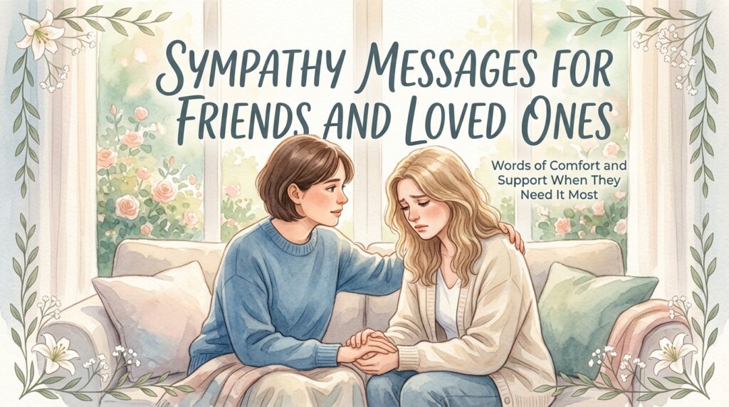 Sympathy Messages for Friends and Loved Ones