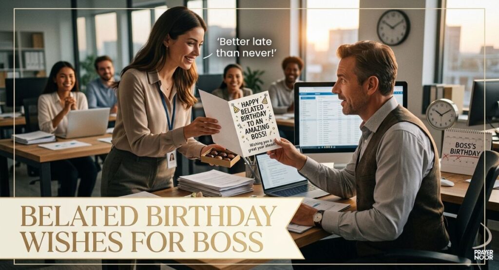Belated Birthday Wishes for Boss