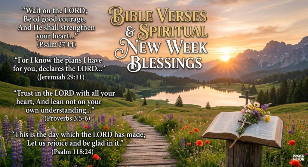 Bible Verses & Spiritual New Week Blessings