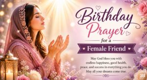 birthday prayer for a female friend