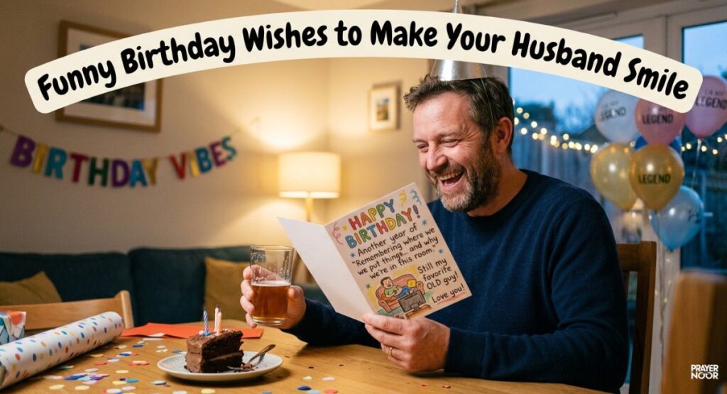 Funny Birthday Wishes to Make Your Husband Smile