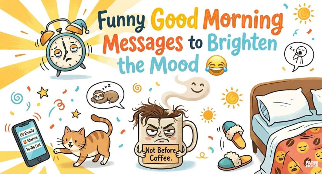 Funny Good Morning Messages to Brighten the Mood 😂