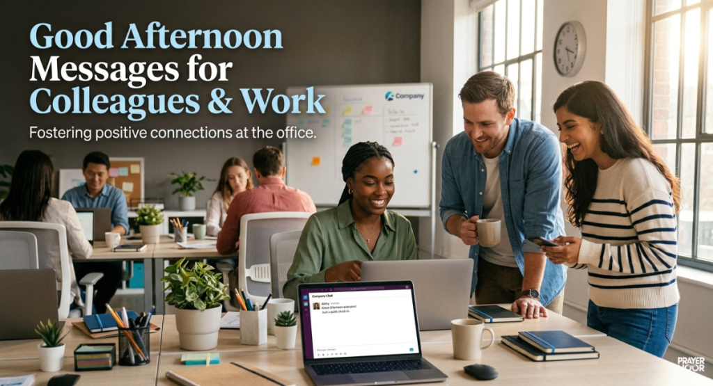 Good Afternoon Messages for Colleagues & Work
