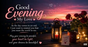 good evening message to my love
