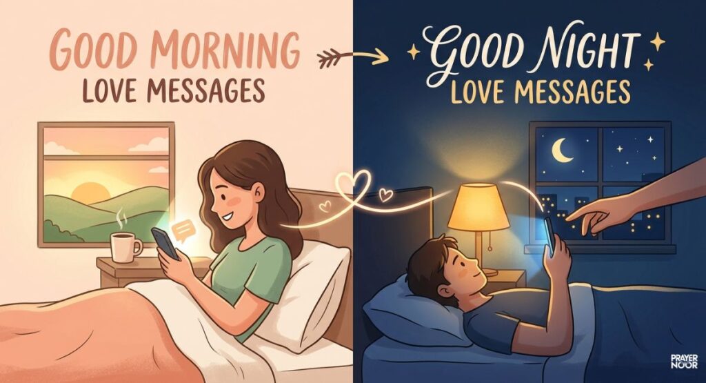 Good Morning & Good Night Love Messages
