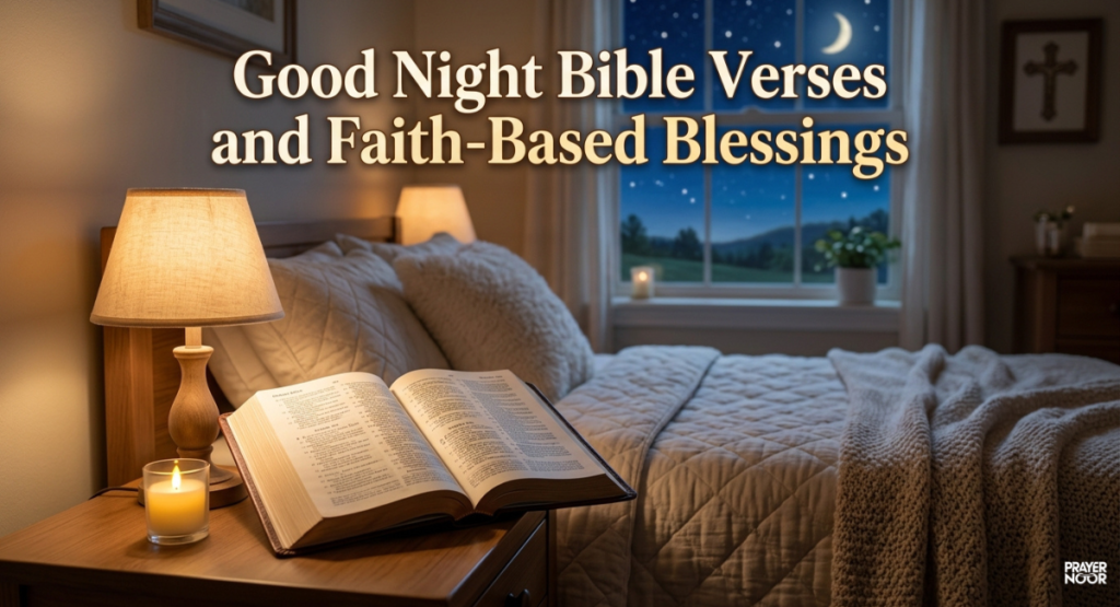 Good Night Bible Verses and Faith-Based Blessings