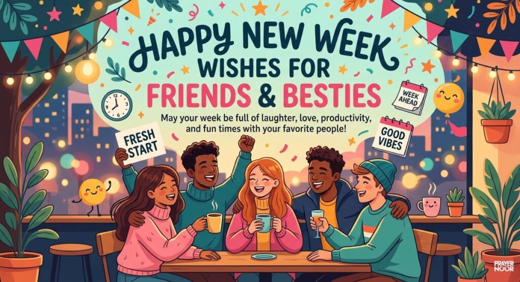 Happy New Week Wishes for Friends & Besties