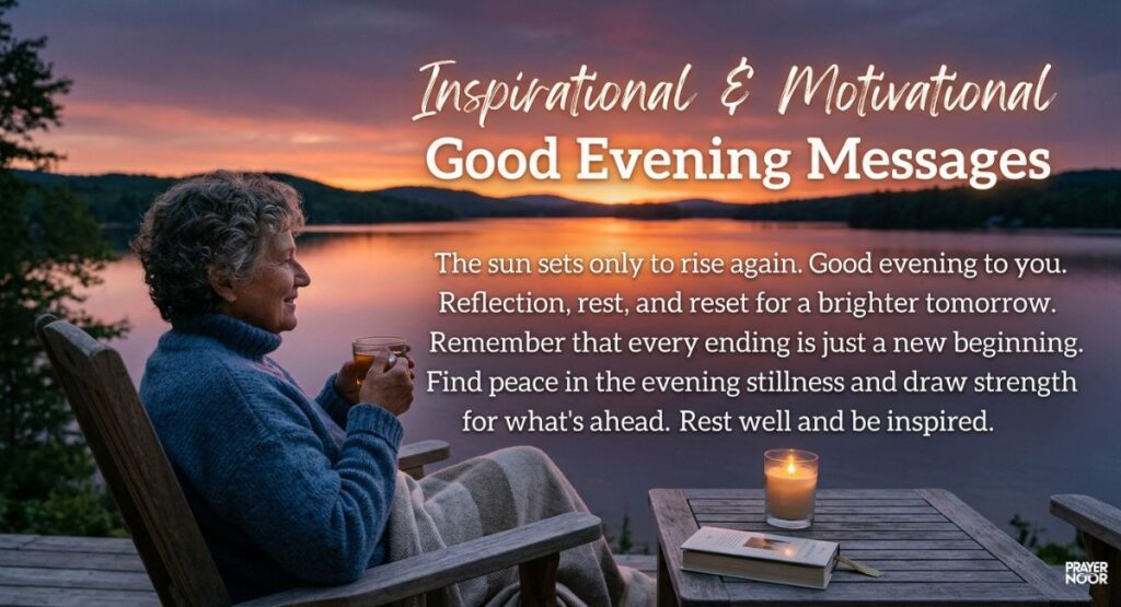  Inspirational & Motivational Good Evening Messages