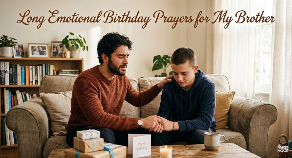 Long Emotional Birthday Prayers for My Brother