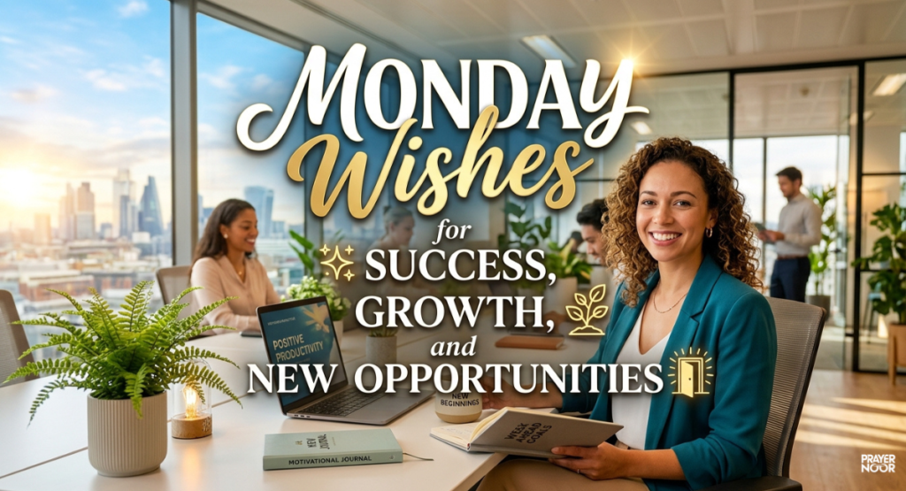 Monday Wishes for Success, Growth, and New Opportunities