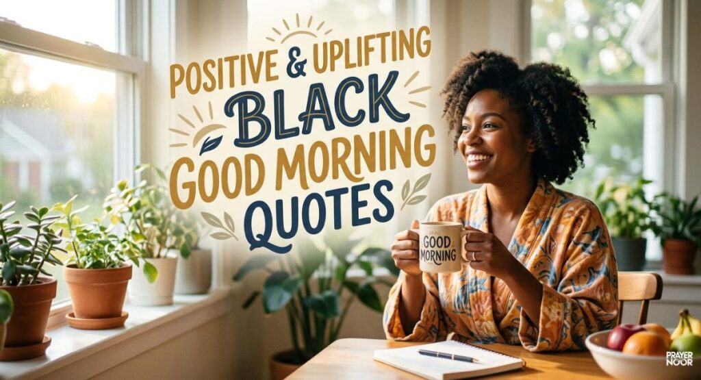Positive & Uplifting Black Good Morning Quotes