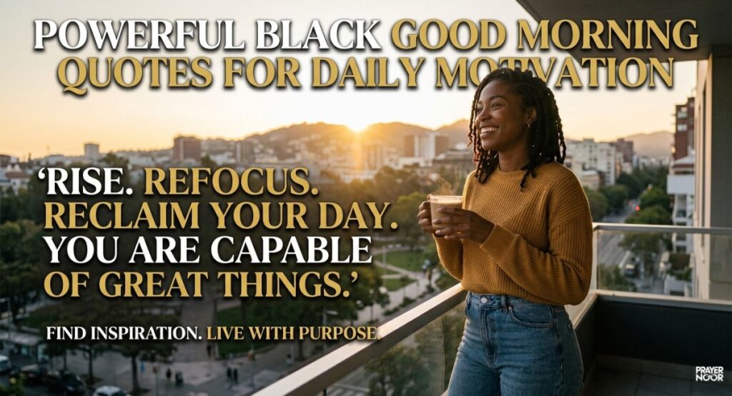 Powerful Black Good Morning Quotes for Daily Motivation