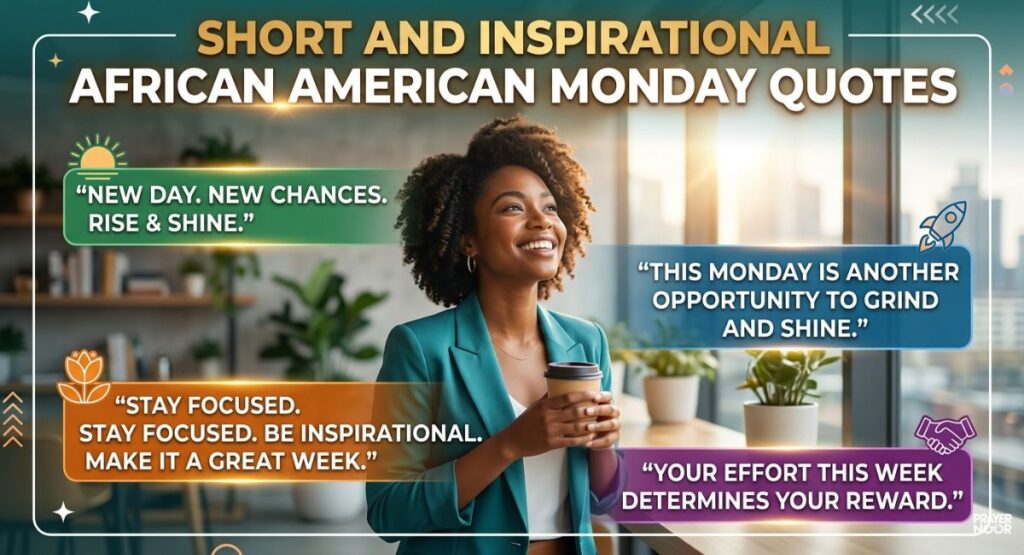 Short and Inspirational African American Monday Quotes