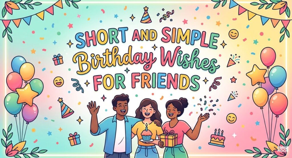 Short and Simple Birthday Wishes for Friends