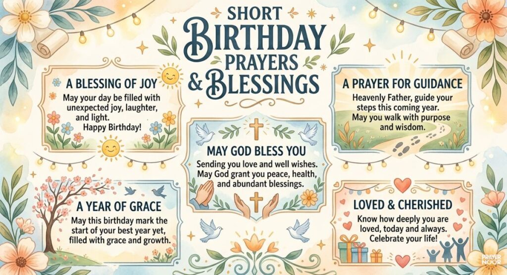 Short Birthday Prayers and Blessings