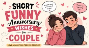 short funny anniversary wishes for couple