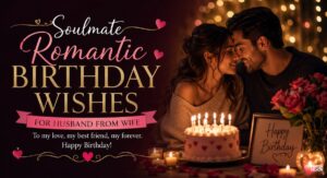 soulmate romantic birthday wishes for husband from wife