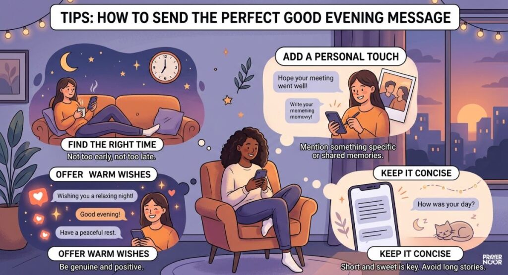 Tips: How to Send the Perfect Good Evening Message