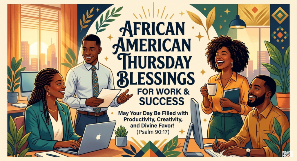 African American Thursday Blessings for Work and Success