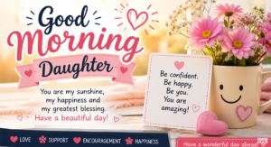 cute good morning daughter