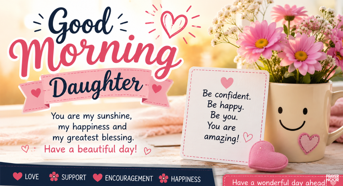 cute good morning daughter