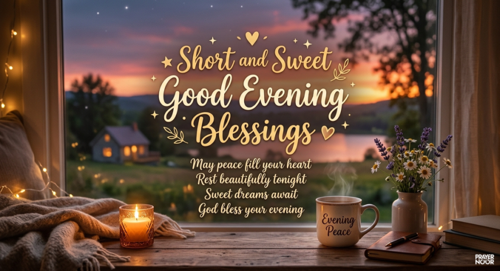 Short and Sweet Good Evening Blessings